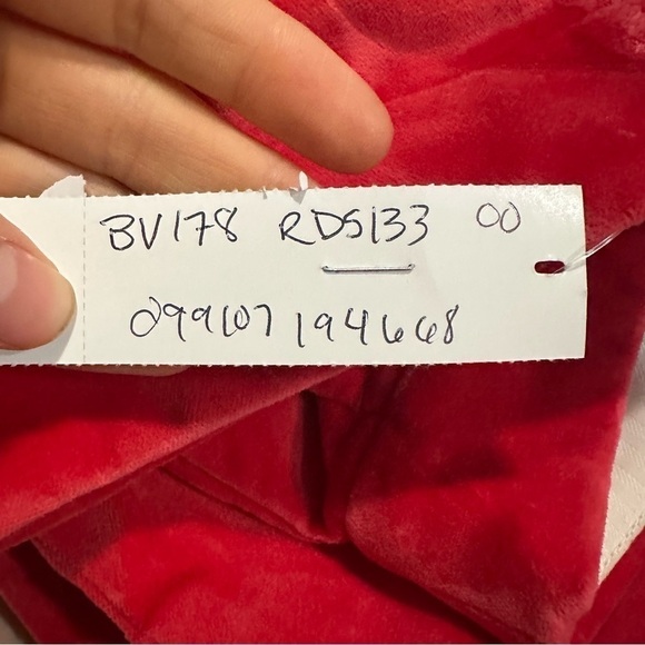 J crew festival red Kate straight-leg pant in stretch velvet - Picture 5 of 6